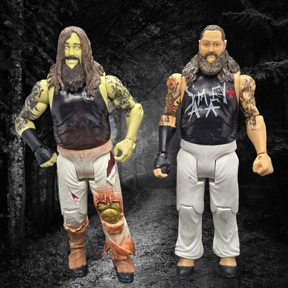 Lot Of 2 WWE Mattel Bray Wyatt Figures Zombie Monsters And Series 49 Basic - Picture 1 of 16